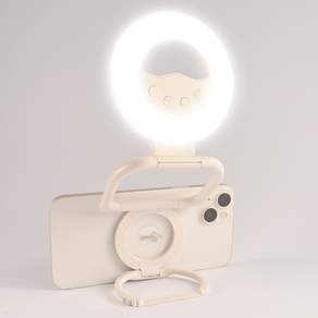 Nolirva 2in1 휴대폰조명 맥세이프 마그네틱 링라이트 LED 셀카 촬영 조명등 360도 회전 스탠드 갤럭시Z폴드 호환