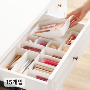 Vtopmart 조립식 다용도 서랍 정리 트레이 수납함 15p