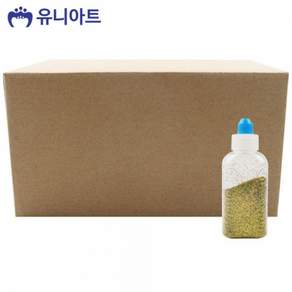 키즈초이스협력사 키즈초이스 도매유니아트 (반짝이가루) 50000 레인보우 반짝이 가루 (금색) (20개입)공작/만들기/공예/미술놀이/유아미술