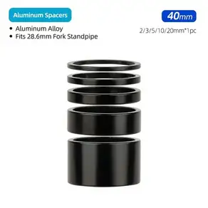 알루미늄 스페이서 1-1/8인치 28.6mm 자전거 프론트 포크 스탠드 파이프 헤드셋 스템 합금 와셔 멀티 사이