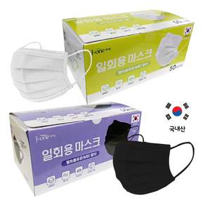 국내산 제이원 멜트블로운필터 일회용 마스크 50매 1개
