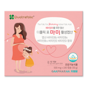 지엠팜 더폴릭포 마미 엽산 비타민 영양제