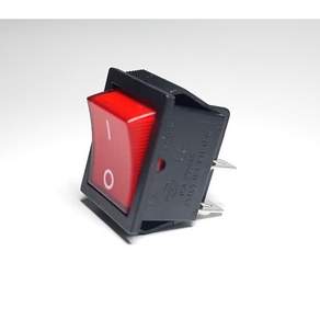 로커스위치 / KCD4-201NC-4P-RED(LAMP) / 16A 250V AC