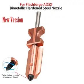 Flashforge AD5X 3D 프린터 노즐 바이메탈 경화강 0.2/0.4/0.6/0.8mm 교체용