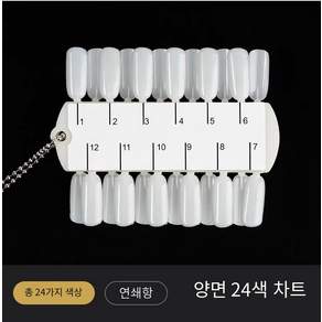 네일차트 아트판 칼라 원형 컬러차트 물결