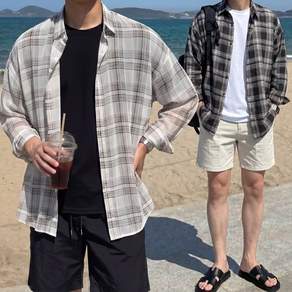 쿨링 에어 쉬폰 아이스 여름용 긴팔 셔츠