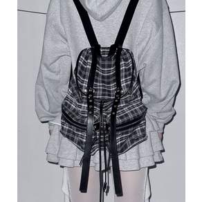 NOTKNOWING Double Belted Moto Backpack (CHECK)