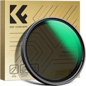케이앤에프 컨셉트 62mm ND232 CPL 필터 다 2인1 역할 감광 편광 양면 24층 나노 코팅 방수 방유 흠집 방지 가변 ND 나노D 시리즈