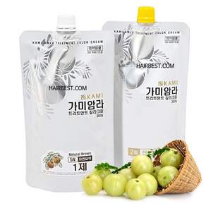 가미암라 트리트먼트 칼라 크림 1제300g + 2제 300g