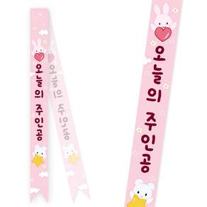 [솔메이드] 생일 어깨띠 파티 소품 오늘의주인공 축하 승진 58종 (내용변경형)