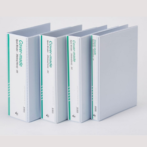 문구로드 백색 화이트 3공 사다리 PVC 커버메이드 바인더 A4 3 5 7 10cm, 5cm, 1개