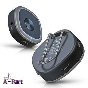 에이포트 APTX HD 블루투스 5.0 리시버 쿼드 이어폰 용 24비트 DAC 송수신기 차량용 핸즈프리 통화지원 마이크 내장