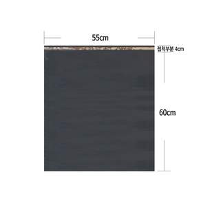 HDPE 택배봉투 그레이 진회색 55*60+4 cm 100장