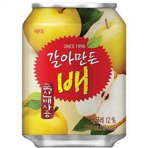 갈아만든 배 음료 238ml 24캔 사무실 간식 모임용 캔음료