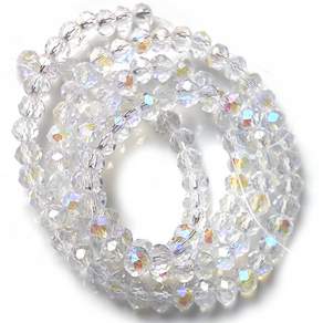 Bead 크리스탈 4mm 론델비즈 한세트 2줄 컬러선택