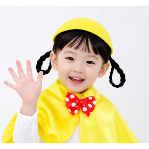 병아리 유치원 모자 노랑 어린이 역할놀이 행사모자 파티소품