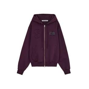 썬번프로젝트 로고 패치 후드 Zipup PURPLE