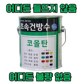 초속건 방수 코올탄 0.9L 콜타르 콜탈 핏치 피치 철구조물 선박 우레탄 중도 하도 상도 에폭시 우레탄 옥상 (에그쉘반광 G30-50)
