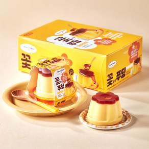 클레버마마 꽃모양 푸딩 카라멜향