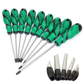 LAOA 1pc Torx 스크루드라이버 S2 합금강 육각형 스크루드라이버(중간 구멍 T6/T7/T8/T9/T10/T15/T20/T25/T