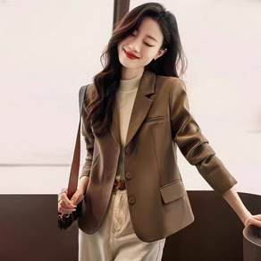 루스리더 여성 봄 가을 투버튼 데일리 블레이저 정장 자켓 M258