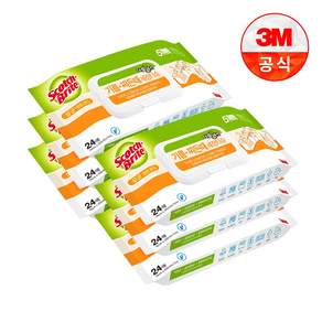 스카치브라이트 더블액션 플러스 기름 찌든때 세정티슈 캡형