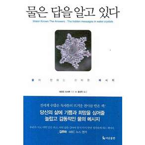 물은 답을 알고 있다: 물이 전하는 신비한 메시지