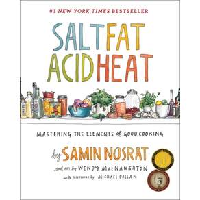 (영문도서) Salt Fat Acid Heat: Mastering the Elements of Good Cooking Hardcover, Simon & Schuster, English, 9781476753836