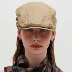 킴지수 여성 헌팅캡/베레모 Embroidered Hunting Cap BEIGE KBESAC002-BE