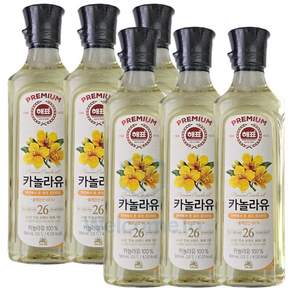 사조대림 해표 카놀라유100% 500ml x 6개 올레인산60% 식용유 오일 기름