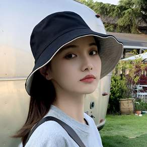 데일리 양면 코튼 벙거지 버킷햇 모자