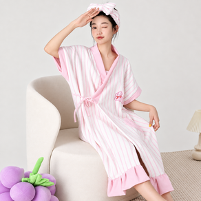 올해브 여성 부드러운 목욕가운 흡수력 좋은 샤워가운