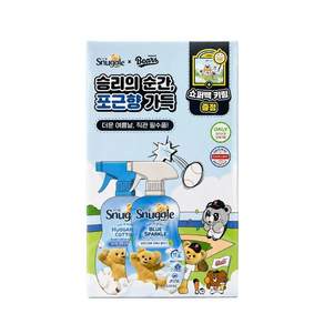 스너글 블루스파클 프레시 플러스+허거블 코튼 더블 소프트 두산베어스 쇼퍼백키링 기획
