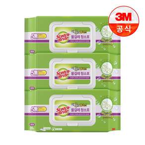 스카치브라이트 3M 무선 물걸레 청소기용 더블액션 청소포 24매