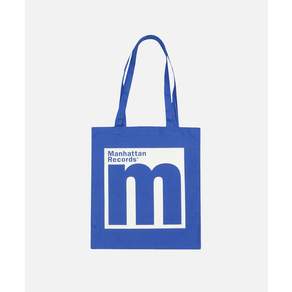 MANHATTAN RECORDS 맨하탄레코즈 Manhattan Records M Logo Eco Bag - Blue