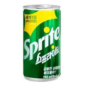 스프라이트 190ml 15캔 탄산음료 사이다 Sprite
