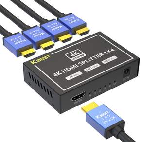 HDMI 분배기 1:4 4K 듀얼 트리플 모니터