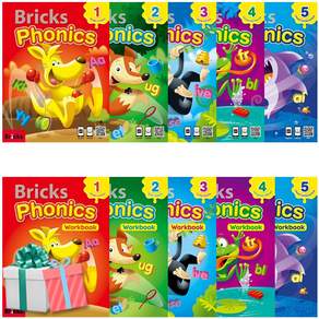 브릭스 파닉스 1 2 3 4 5 선택구매 S+W 세트 Bricks Phonics 교재+워크북 메모지제공