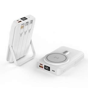 THOUSTA 맥세이프 고속 무선충전 대용량 케이블 일체형 호환 보조배터리 20000mAh