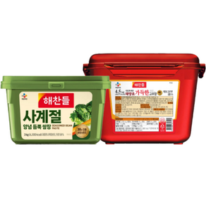 (꾸리미) 해찬들 장류세트 (사계절쌈장 3kg+가득한고추장 4.5kg)