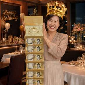 이벤트홀릭 생일 케이크 입체 용돈봉투 돈케이크 왕관풍선 세트