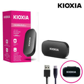 키오시아 플러스 G2 외장SSD, 500GB, 블랙