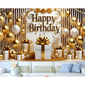 아라홍스 생일축하 파티용품 생일가랜드 생일이벤트 3D 생일현수막