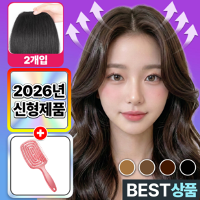 에어릴리 리얼핏 옆머리 볼륨 가발 헤어피스 여성