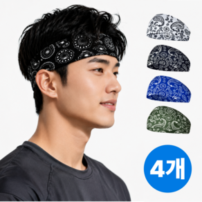 핀딘 스포츠 헤어밴드 땀흘림방지 러닝 땀흡수