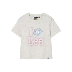 와키윌리 여성 반소매 티셔츠 Lee] 우먼스 아이릴리리 크롭 WA2502STL5LG
