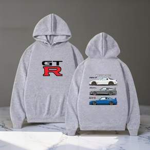 이니셜D 후드티 닛산 스카이라인 GTR 후드 긴팔 티셔츠