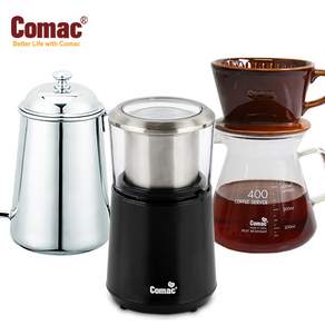 코맥 전동커피그라인더 ME2+자기커피드립세트 400ml+드립주전자 700ml (바리스타) (ME2/DN2/K1)