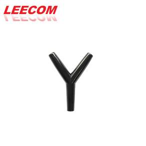 LEECOM 리컴 Y자 에어분배기 검정 4/6mm 산소기 호스 연결 부속품