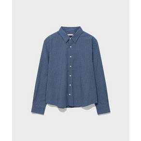 로우클래식 LOW CLASSIC REGULAR-FIT Lc CHECKED SHIRT BLUE LC267SH02BL